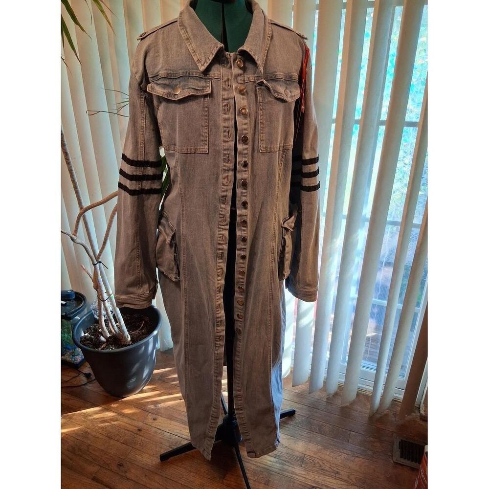 Women's  Jacket Duster/ Dress - Wear it Open Layered or Buttoned up and down!